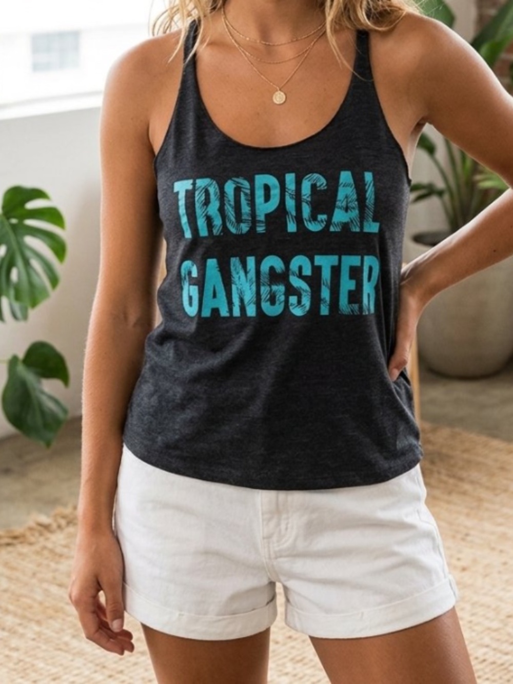 Racerback tank top